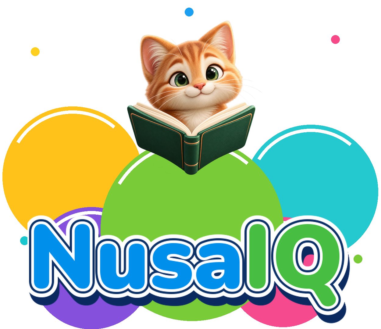 Kucing dan tulisan NusaIQ
